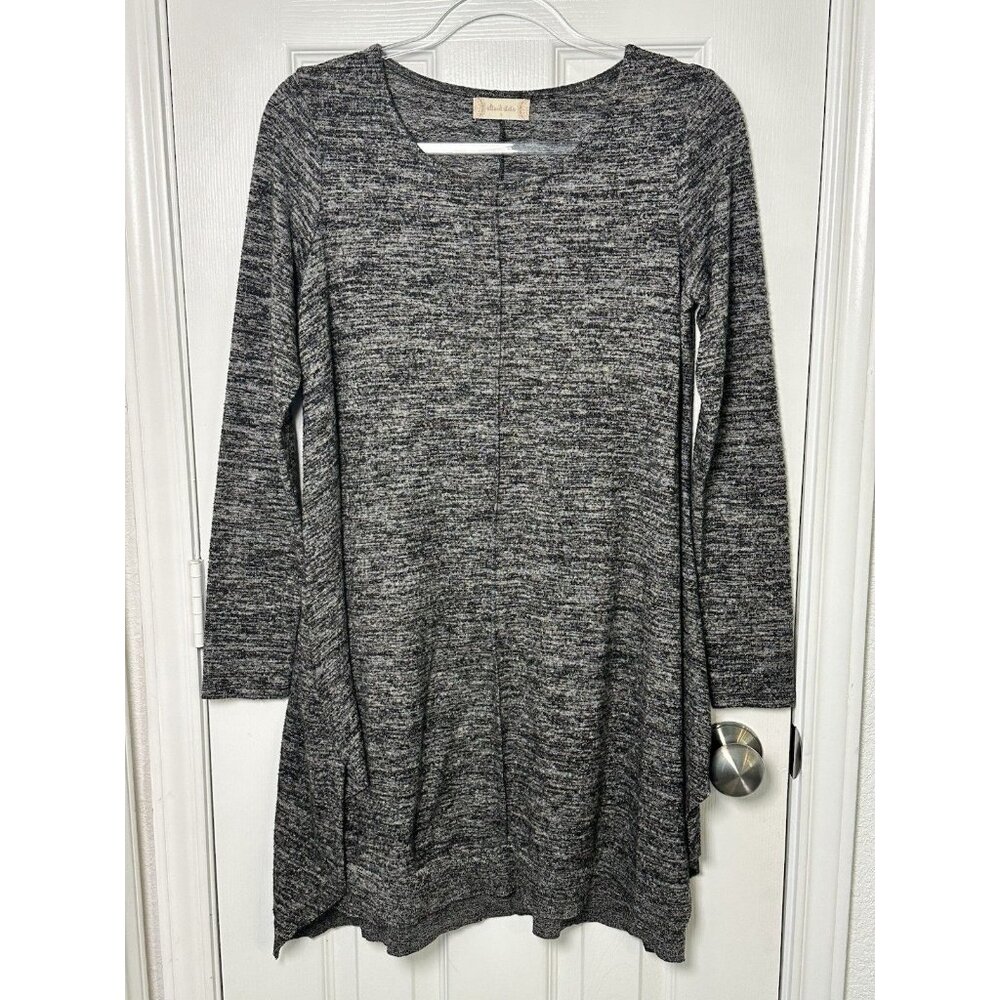 Altar'd State Tunic Dress Women's Small Heathered Gray Long Sleeve‎ Flowy Casual
